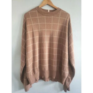 Luna Cozy Sweater Women's XL Humble Brown Silk Blend Pullover Top NWOT